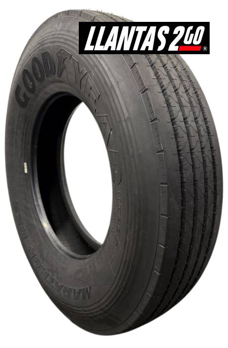 Llanta 295/75R22.5-14C 144/141L GOODYEAR MARATHON RSS CAMION 295/75R22.5 DIRECCION    Rango de Velocidad: L    Indice de Carga: 146/143    Capas: 14    Medida: 295/75R22.5        SKU: 29575225GYMARATHONRSS