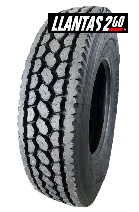 Llanta 295/75R22.5-18C 149/146L MILEVER  SDR06 CAMION 295/75R22.5 TRACCION    Rango de Velocidad: L    Indice de Carga: 149/146    Capas: 18    Medida: 295/75R22.5        SKU: 29575225MRSDR0618C